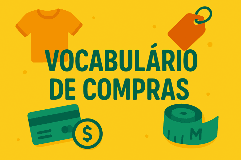 Vocabulário de Compras: Roupas, Tamanhos e Pagamento